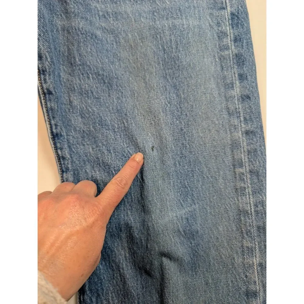 Levi's 501 Jeans Mens 31x32 Medium Wash Button Fly Straight Leg Denim Workwear